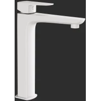 Смеситель для раковины Jaquar Kubix Prime KUP-WHM-35005BPM без донного клапана, белый матовый