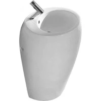 Раковина CeramaLux 1001 52,5x55 см, напольная, белый