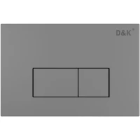 Кнопка смыва D&K Rhein DB1499006 для инсталляции, графит