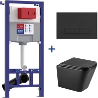 Комплект подвесной унитаз Lemark Florex 9612002 + система инсталляции Lemark Peneda Expert Bit 9812216