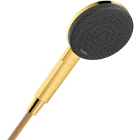 Душевая лейка Hansgrohe Raindance Alive Select S 24511990 125 мм, 3 режима, золотой