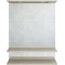 Комплект мебели белый матовый/орегон 70,5 см Sanflor Бруно C03661 + 4630055556205 + C03663 - 4