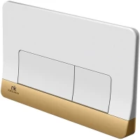Кнопка смыва Noken Smart Line Forma N386000081 для инсталляции, белый/золотой
