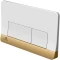 Смывная клавиша Noken Smart Line Forma белый/золотой N386000081 - 1