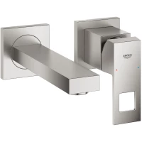 Смеситель для раковины Grohe Eurocube 19895DC0 встраиваемый, без донного клапана, суперсталь