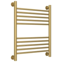 Полотенцесушитель водяной 600x500 перемычка выгнутая золотой матовый Сунержа Богема+ 032-0221-6050