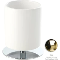 Стакан для зубных щеток Stil Haus Opera OP10ap(16) настольный, золотой/белый