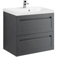 Тумба под раковину Art&Max Platino AM-Platino-580-2C-SO-GM 57 см, подвесная, серый матовый