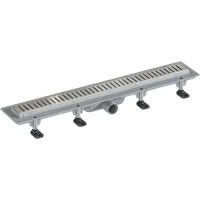 Душевой трап (лоток) Good Door ТЛ00009 65 см, с решеткой, перфорированный, нержавеющая сталь