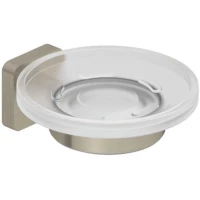 Мыльница Kludi Vela S 25985N5 настенная, никель матовый