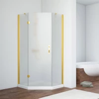 Душевой уголок Vegas Glass AFA-Pen TUR NOVO h1890 90 09 10 L 90x90 см L, профиль золотой, стекло сатин