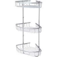 Полка угловая 21x21 см Veragio Baskets Cromo VR.GFT-9067.CR