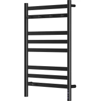 Полотенцесушитель электрический Lemark Сибирь LM17585BL 800x532, диммер правый, черный матовый