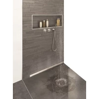 Душевой трап (лоток) Berges Wall 091056 60 см, с решеткой, щелевой, хром