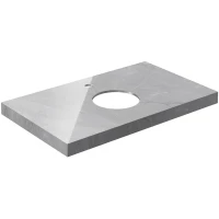 Столешница 80 см серый глянец для накладных раковин Kerama Marazzi Canaletto Риальто CN80.SG560722R