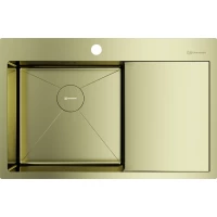 Кухонная мойка Omoikiri Akisame 78-LG-L 4973085 78x51 см, светлое золото