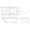 Ванна чугунная Delice Haiti Luxe DLR230639R-AS 180x80 см, с отверстиями под ручки, антискользящим покрытием, белый - 2