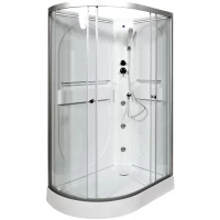 Душевая кабина 120x80x200 см Deto L602RNLED+GM прозрачное