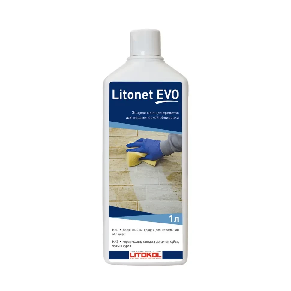 Litokol Litonet Evo Моющее средство для плитки, 1 л. очиститель эпоксидных остатков litokol litonet gel evo 0 5 л