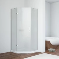 Душевой уголок Vegas Glass AFA-Pen NOVO 90 07 10 L 90x90 см L, профиль матовый хром, стекло сатин