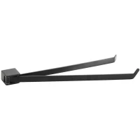 Полотенцедержатель Bemeta Organic 167004100 44,5 см, поворотный, двойной, черный матовый