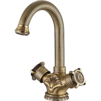 Смеситель для раковины Zorg Antic A 2008U-BR бронза