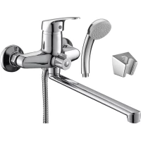 Смеситель для ванны Viko V-7615 универсальный, с душевым гарнитуром, хром