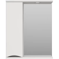 Зеркальный шкаф 60x74,5 см белый глянец L Misty Атлантик П-Атл-4060-010Л