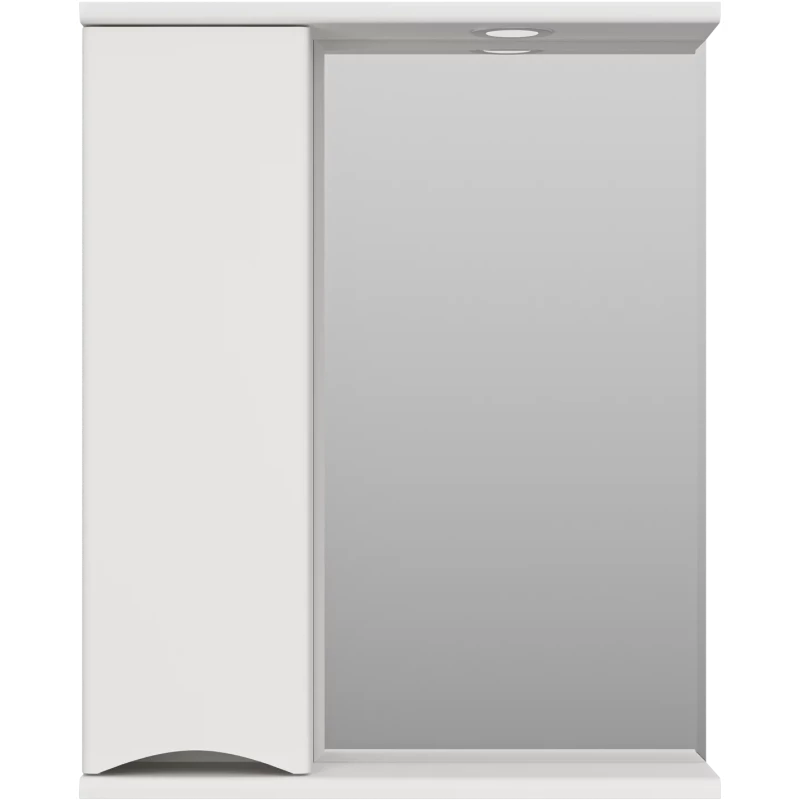Зеркальный шкаф 60x74,5 см белый глянец L Misty Атлантик П-Атл-4060-010Л