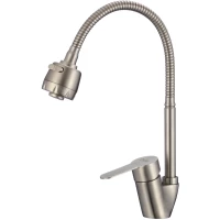 Смеситель для кухни D-Lin H150316-T с гибким изливом, сатин