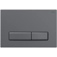 Кнопка смыва Рехау Nova Long 001 19102341001 для инсталляции, графит матовый