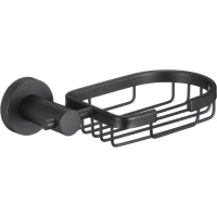 Мыльница Savol S-005632H настенная, черный матовый