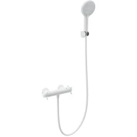 Термостат для душа Wonzon & Woghand Strato WW-B2048-A-MW с душевым гарнитуром, белый матовый