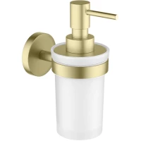 Дозатор для жидкого мыла Aquatek Европа AQ4105BG настенный, золотой матовый
