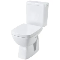 Унитаз-компакт Santek Нео Лайт 1.WH30.2.409 косой выпуск, с сиденьем микролифт, белый