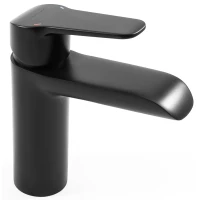 Смеситель для раковины Clever Start Elegance 60713 без донного клапана, черный матовый