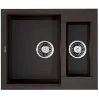 Кухонная мойка Tetogranit Omoikiri Sakaime 60-2-DC темный шоколад 4993912