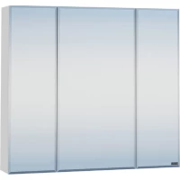 Зеркальный шкаф 79,3x73 см белый глянец Санта Стандарт 113010