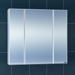 Изображение товара зеркальный шкаф 79,3x73 см белый глянец санта стандарт 113010