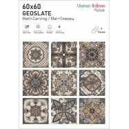  Керамогранит Infinity ceramica Geoslate carving 60x60