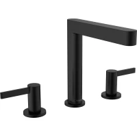 Смеситель для раковины Hansgrohe Finoris 76034670 с донным клапаном, черный матовый