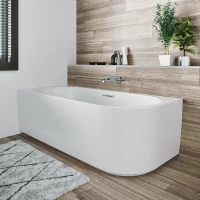 Акриловая ванна Riho Desire Corner Velvet B087001105 184x84 см R, угловая, белый матовый