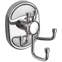 Крючок D-Lin D283700 тройной, для ванны, хром