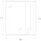 Комплект мебели белый глянец 54 см Onika Кристалл 105550 + UM-ERI55/1 + 205818 - 9