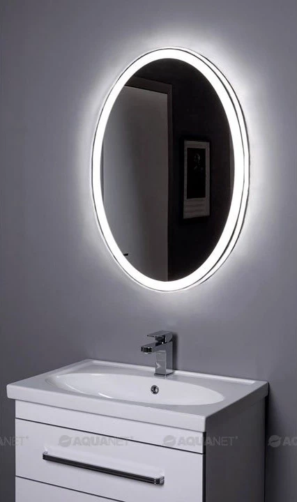 Зеркало с подсветкой 60x85 см Aquanet Комо 00196667 зеркало aquanet комо 6085 led 00196667