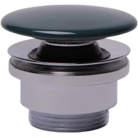 Донный клапан для раковины Plumberia Selection IXO XO212PL универсальный, сине-зеленый глянец