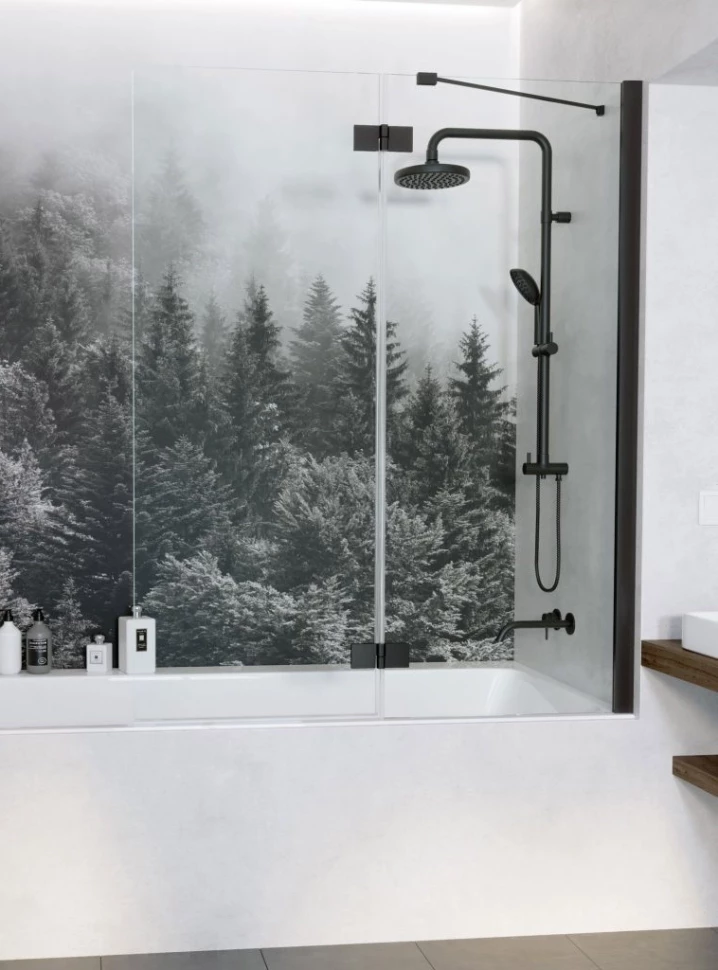 

Шторка для ванны Radaway Essenza New Black PND II 100 R прозрачное