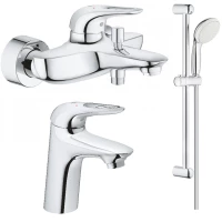 Комплект смесителей Grohe Eurostyle New 33591003 + 32468003 + 27924001