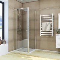 Душевой уголок Veconi Rovigo RV026-8070-01-C8 70,5-81,5x70 см, профиль хром, стекло прозрачное