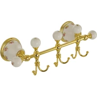 Планка с крючками Migliore Provance ML.PRO-60.539.DO для ванны, золотой